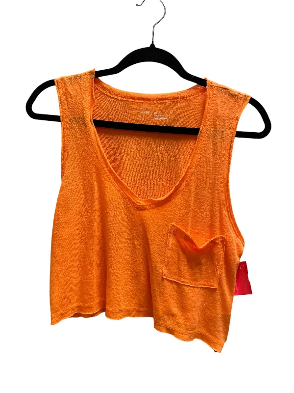 Top Sleeveless By Aerie In Orange, Size: S