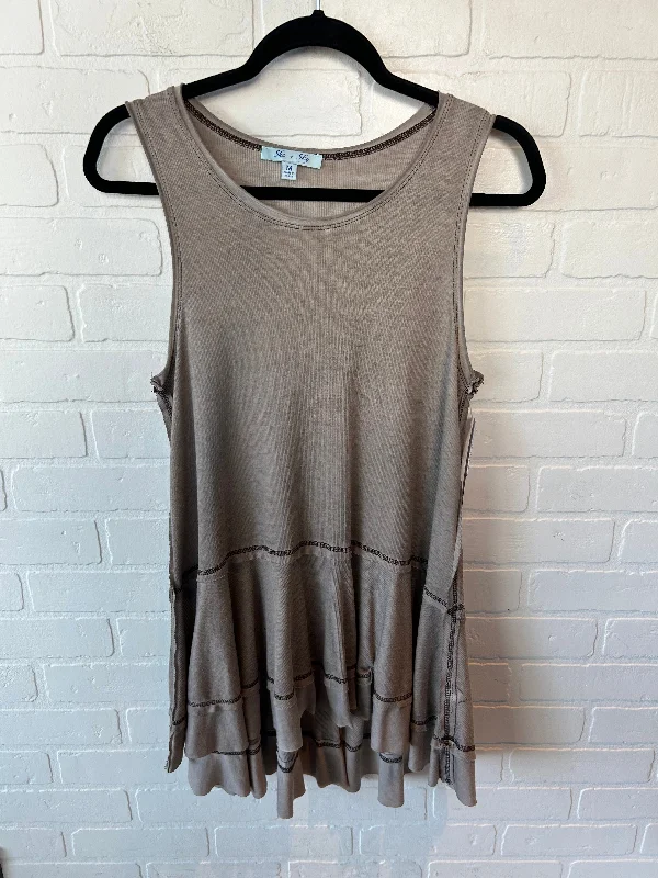 Tunic Sleeveless By She + Sky In Tan, Size: M