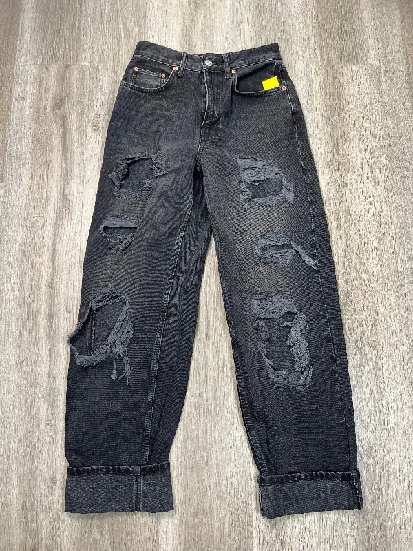 Jeans Boyfriend By Bdg In Black Denim, Size: 4