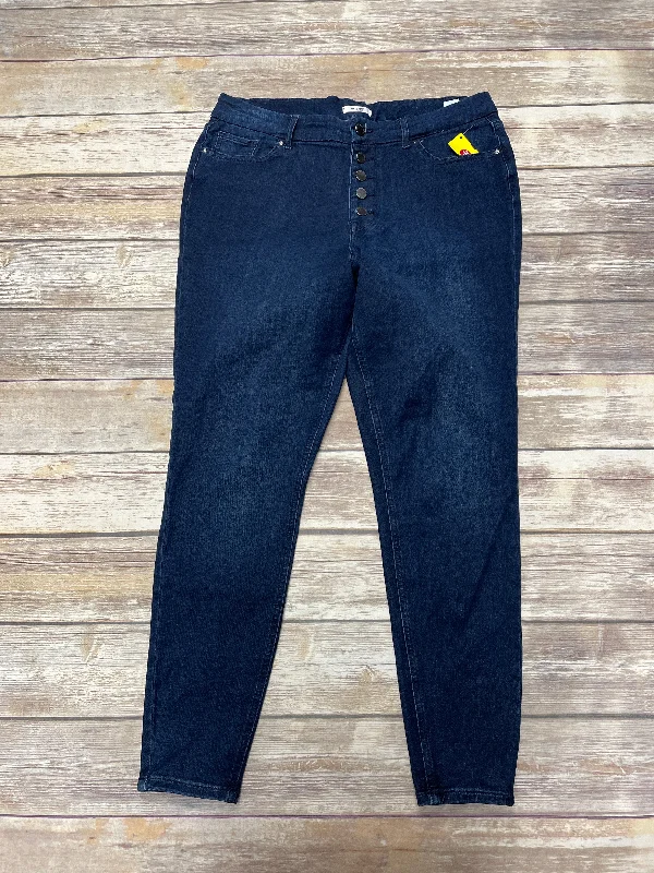 Jeans Skinny By Maurices In Blue Denim, Size: L