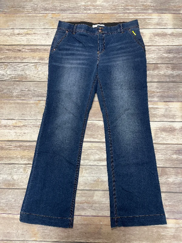 Jeans Straight By Cato In Blue Denim, Size: 14