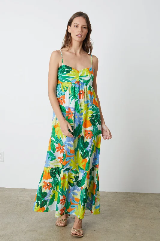 KAYLA PRINTED MAXI DRESS