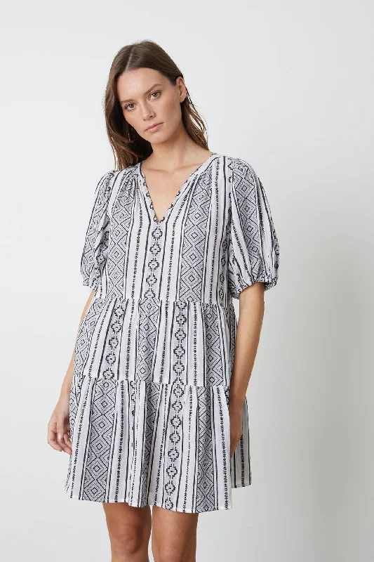 MONIQUE JACQUARD BOHO DRESS