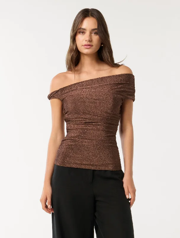 Mia Twist Shoulder Top