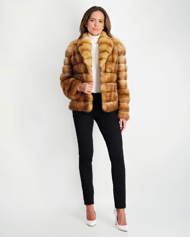 Horizontal Russian Sable Jacket