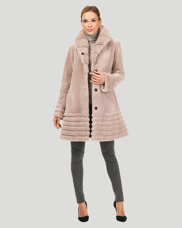 Sheared Mink Reversible Short Coat