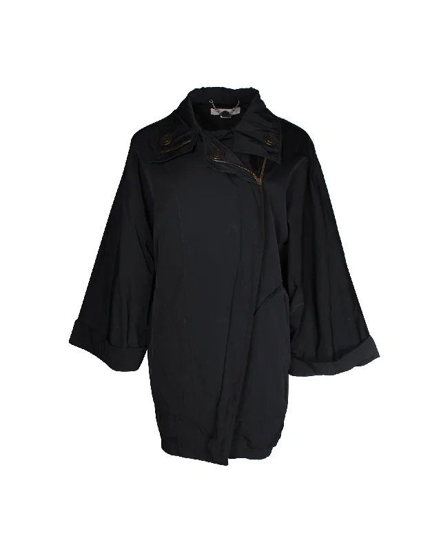 Stella McCartney Wide Sleeve Coat in Black Polyester