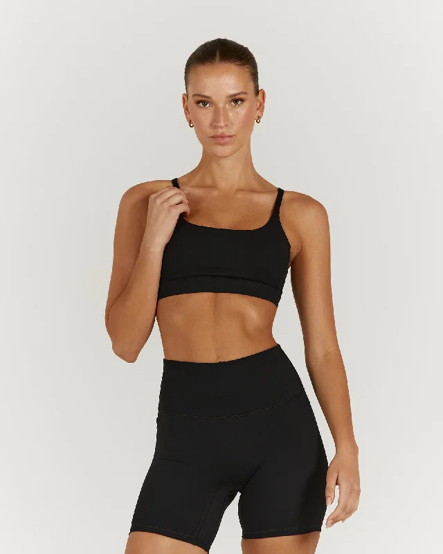 LUXE ASH BRA - BLACK