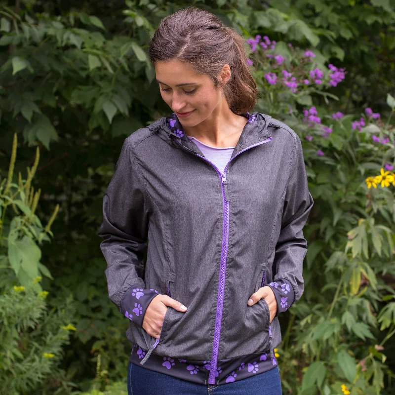 Purple Paw Lightweight Athletic Jacket