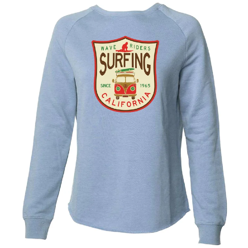 California Surfing Van Super Soft Crewneck Sweater