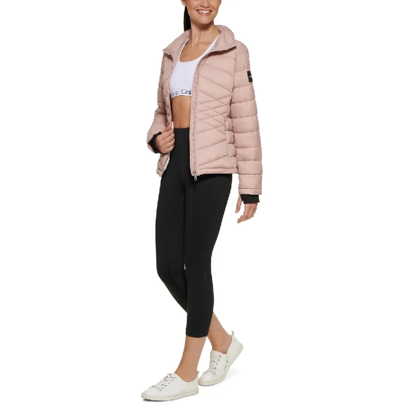 Calvin Klein Women's Puffer Jacket Pink Size X-Small