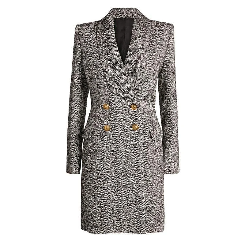 Designer herringbone Coat For Women