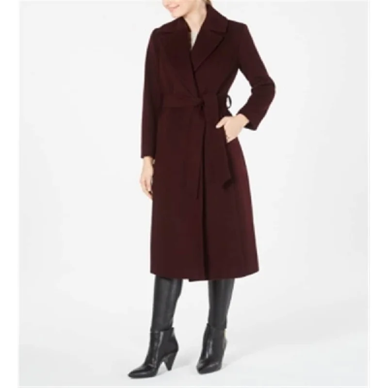 Forecaster of Boston Women's Wool Blend Maxi Coat Red Size 12