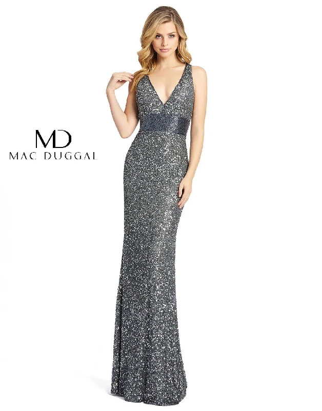 Mac Duggal 4930 Prom Long Sleeveless Evening Gown