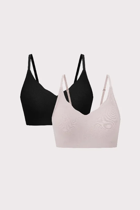 Barely Zero Fixed Cup Wavy Bra Bundle